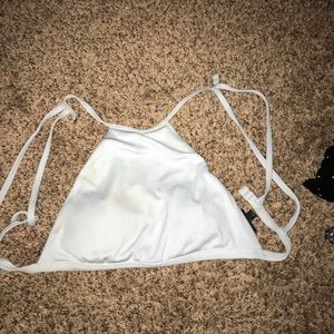 Bathing suit too, halter top